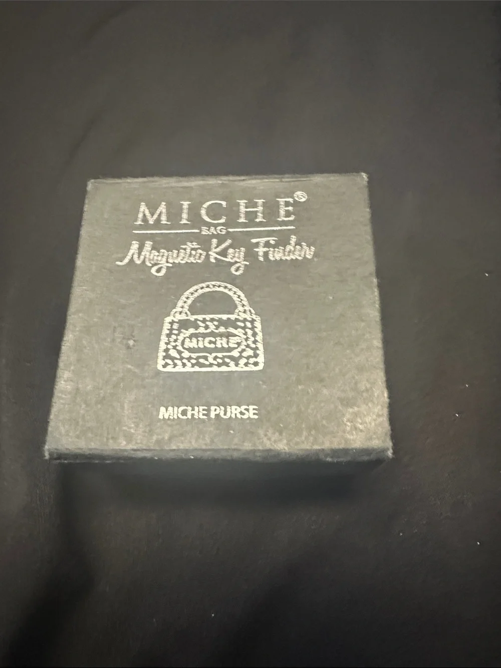 Miche Silver Rhinestone Bag Charm Magnet Pendant
